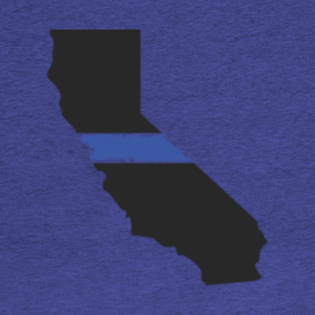 California Thin Blue Line by Ten20Designs